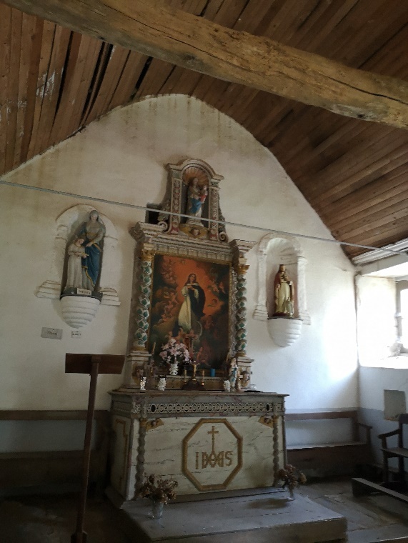 Le retable et la statue classés : notices Palissy